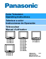 Предварительный просмотр 1 страницы Panasonic CT-32HL43 Operating Instructions Manual