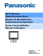 Panasonic CT-32HL44 Operating Instructions Manual предпросмотр