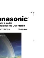 Предварительный просмотр 28 страницы Panasonic CT-32HX40 Operating Instructions Manual