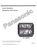 Panasonic CT-32S20 User Manual предпросмотр