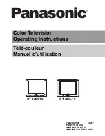 Panasonic CT 32SL15 Operating Instructions Manual предпросмотр