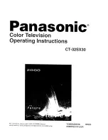 Panasonic CT-32SX30 Operating Instructions Manual preview