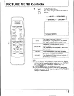 Предварительный просмотр 19 страницы Panasonic CT-34WDM60 Operating Manual