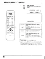 Предварительный просмотр 22 страницы Panasonic CT-34WDM60 Operating Manual