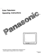 Panasonic CT-35F12T Operating Instructions Manual preview