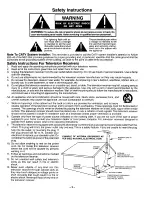 Предварительный просмотр 2 страницы Panasonic CT-35F12T Operating Instructions Manual