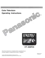 Preview for 1 page of Panasonic CT-35SF23 User Manual