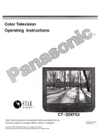 Предварительный просмотр 1 страницы Panasonic CT-35XF53 User Manual