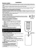 Предварительный просмотр 6 страницы Panasonic CT-35XF53 User Manual