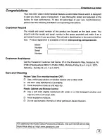 Предварительный просмотр 7 страницы Panasonic CT-36DV61 Operating Manual