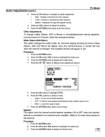 Предварительный просмотр 19 страницы Panasonic CT-36DV61 Operating Manual