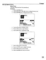 Предварительный просмотр 25 страницы Panasonic CT-36DV61 Operating Manual