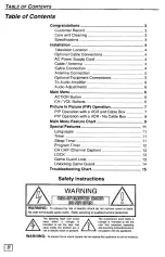 Preview for 2 page of Panasonic CT-36G23 Operating Instructions Manual