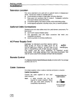 Preview for 4 page of Panasonic CT-36G24 Operating Manual