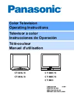 Panasonic CT-36SC13 Operating Instructions Manual preview