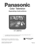 Panasonic CT-36SF24 User Manual preview