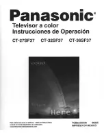 Preview for 31 page of Panasonic CT-36SF37 Operating Manual