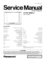 Preview for 1 page of Panasonic CT-F2156WLC Service Manual