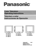 Предварительный просмотр 1 страницы Panasonic CT-G2973 Manual