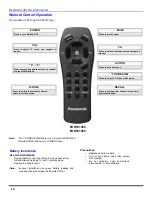 Предварительный просмотр 10 страницы Panasonic CT2007F - TV Operating Instructions Manual