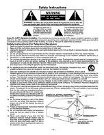 Предварительный просмотр 2 страницы Panasonic CT2010S - 20" COLOR TV Operating Instructions Manual