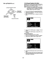 Preview for 20 page of Panasonic CT2010S - 20" COLOR TV Operating Instructions Manual