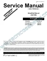 Panasonic CT20D12DF - 20" COLOR TV Service Manual preview