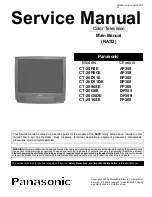 Panasonic CT20R6E - 20" COLOR TV Service Manual preview