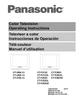 Panasonic CT24SL13 - 24" TELEVISION Manual preview