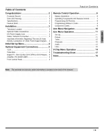 Preview for 3 page of Panasonic CT24SL13 - 24" TELEVISION Manual