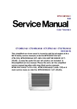 Предварительный просмотр 1 страницы Panasonic CT24SL14J - 24" COLOR TV Service Manual