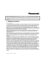 Предварительный просмотр 2 страницы Panasonic CT24SL14J - 24" COLOR TV Service Manual