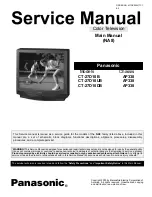 Предварительный просмотр 1 страницы Panasonic CT27D10B - 27" COLOR TV Service Manual