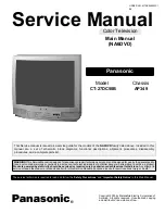 Panasonic CT27DC50B - 27" TV/DVD COMBO Service Manual предпросмотр