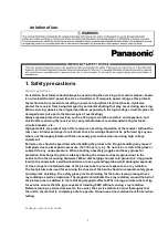 Preview for 2 page of Panasonic CT27E13G - 27" COLOR TV Service Manual