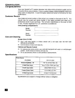 Preview for 4 page of Panasonic CT27SF26A - 27" COLOR TV Operating Instructions Manual