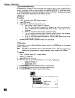 Preview for 14 page of Panasonic CT27SF26A - 27" COLOR TV Operating Instructions Manual