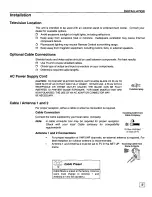 Предварительный просмотр 5 страницы Panasonic CT27SF35W - 27" COLOR TV Operating Manual