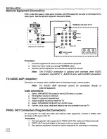 Предварительный просмотр 6 страницы Panasonic CT27SF35W - 27" COLOR TV Operating Manual