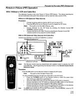 Предварительный просмотр 9 страницы Panasonic CT27SF35W - 27" COLOR TV Operating Manual