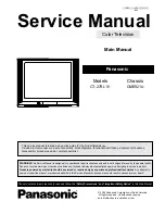 Panasonic CT27SL15 - 27" CRT TV Service Manual предпросмотр