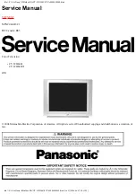 Предварительный просмотр 68 страницы Panasonic CT30WC14J - 30" COLOR TV Service Manual