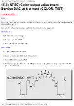 Предварительный просмотр 123 страницы Panasonic CT30WC14J - 30" COLOR TV Service Manual