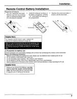 Preview for 7 page of Panasonic CT30WX50 - 30" TAU MODEL TV Operating Instructions Manual