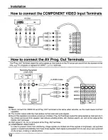 Preview for 12 page of Panasonic CT30WX50 - 30" TAU MODEL TV Operating Instructions Manual