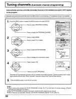 Preview for 20 page of Panasonic CT30WX50 - 30" TAU MODEL TV Operating Instructions Manual