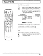 Preview for 29 page of Panasonic CT30WX50 - 30" TAU MODEL TV Operating Instructions Manual