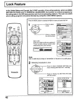 Preview for 42 page of Panasonic CT30WX50 - 30" TAU MODEL TV Operating Instructions Manual