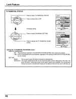 Preview for 44 page of Panasonic CT30WX50 - 30" TAU MODEL TV Operating Instructions Manual