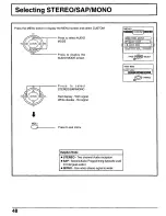 Preview for 48 page of Panasonic CT30WX50 - 30" TAU MODEL TV Operating Instructions Manual